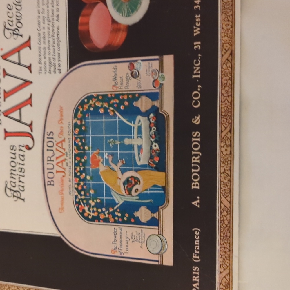 Java Face Powder Vtg Advertising Ad - Picture 2 of 8